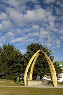 Images Dated 23rd March 2010: Falkland Island, Stanley (aka Port Stanley). Whalebone Arch, constructed in 1933
