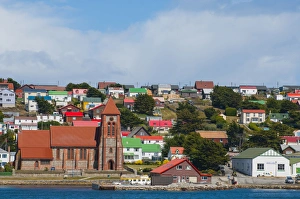 Images Dated 6th February 2014: Falkland Islands. Stanley. View from the water