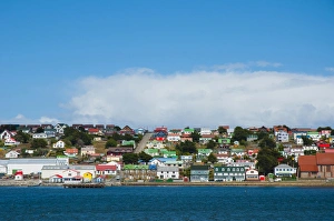 Images Dated 6th February 2014: Falkland Islands. Stanley. View from the water