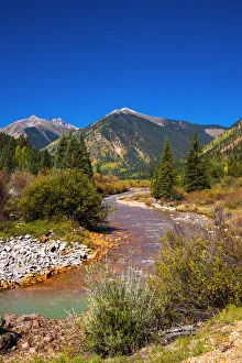 Brook Prints: Fall color along Mineral Creek under Red Mountain Pass, San Juan National Forest
