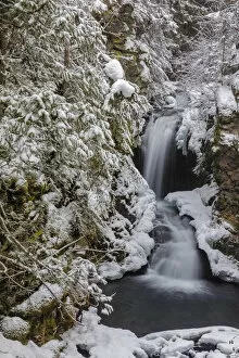 Falls Creek in winter near Nelson, British Columbia, Canada