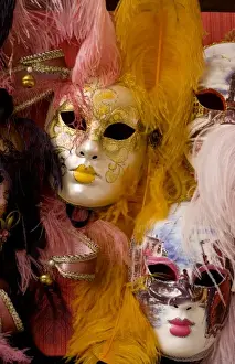 Images Dated 23rd October 2020: Famous colorful carnival party masks for sale in romantic city of Venice Italy Veneziz