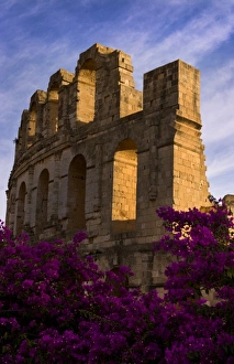 El Jem Prints: Famous El Jem Roman Amphitheater, third largest in world in El Jem Tunisia Africa