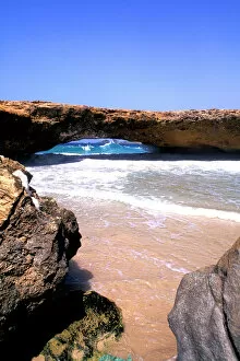 Famous Natural Bridge in Aruba