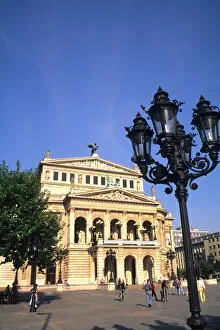 Famous Opera Platz in Frankfurt Germany