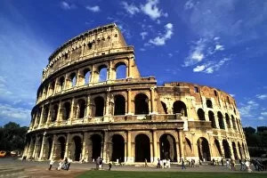 Images Dated 10th June 2004: Famous ruins of the Coliseum in Rome Italy