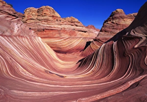 Fantastic lunar landscape of the Vermillion Cliffs - Paria Wilderness located in both Utah