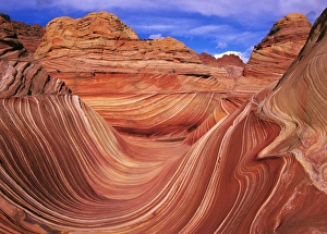 Fantastic lunar landscape of the Vermillion Cliffs - Paria Wilderness located in both Utah