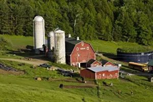 Silo Prints: A farm in Barnet Center, Vermont. Connecticut River valley
