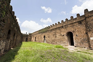 Fasil Ghebbi, a fortress-like royal enclosure, Gonder, Ethiopia
