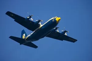 Fat Albert flyby kicks-off the Blue Angels performance at in San Francisco