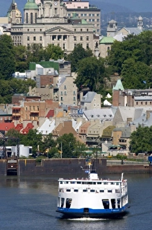 Images Dated 2nd August 2006: Ferry boat on the St. Lawrence River at Quebec City, Canada