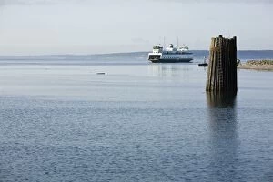 Ferry dock area and marina at Whidby Island to Port Townsend, WA