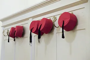 Still Life Prints: Fez hats. Winter Palace Hotel. Luxor, Egypt