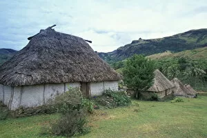 Fiji, Viti Levu, Navala Traditional Bure houses
