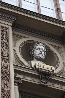 Baltic Prints: Finland, Helsinki, Ateneum Museum detail, bust of Phidias, sculptor from ancient Greece