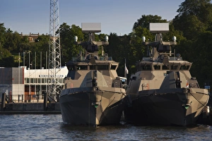 Finland, Helsinki, Helsinki Harbor, Finnish Navy patrol boats