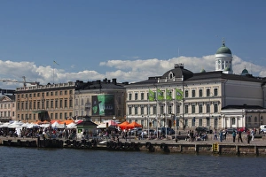 Baltic Prints: Finland, Helsinki, Kauppatori Fish Market area, Helsinki Harbor