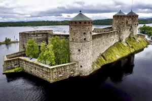 View From Above Prints: Finlandia, Savonlinna, Savonlinna castle