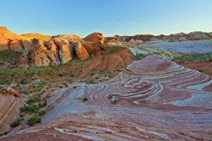 Fire Wave, sunset, Valley of Fire State Park, Nevada, USA
