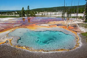 Roddy Scheer Prints: Firehole Spring, Firehole Lake Road, Yellowstone National Park, Wyoming, USA