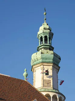 Transdanubia Prints: Firewatch Tower (Tueztorony), the landmark of Sopron at main square