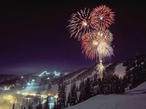 White Fish Prints: Fireworks at Big Mountain Resort in Whitefish, Montana