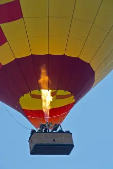 Pilot Prints: firing up; take off; ballooning; Coconino National Forest; Sedona; Arizona; USA