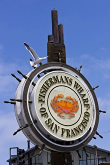 Fishermans Wharf Sign at Pier 39 - San Francisco, California