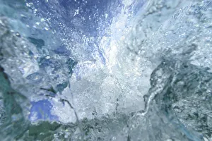 Images Dated 23rd February 2012: Fisheye view of wave breaks at Hapuna Beach, Big Island, Hawaii