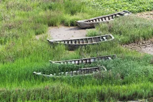 Xiapu Prints: Fishing boats along the coast of East China Sea, Xiapu, Fujian Province, China