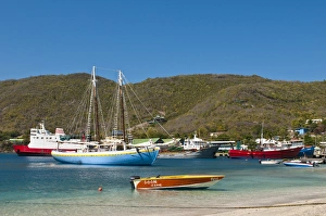 Images Dated 21st January 2010: Fishing boats in Port Elizabeth harbour, Bequia, St. Vincent & The Grenadines