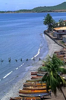 Images Dated 15th December 2004: Fishing Boats on Shore in St Lucia