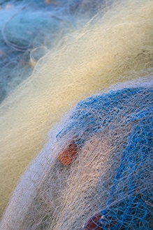 Images Dated 16th May 2012: Fishing net on the beach, Goa, India