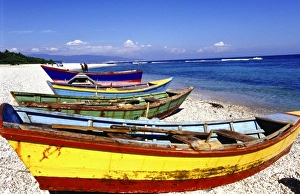 Fishing Village Prints: Fishing Village, Barahona, Dominican Republic, Caribbean