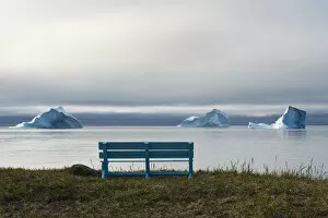 Greenland Gallery: Floating iceberg in the fjord, Qeqertarsuaq, Greenland