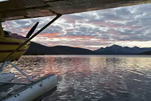 A floatplane in scenic Takahula Lake located along the National Wild and Scenic River