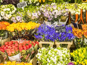 Vendor Prints: Flower market, Rue Cler, Paris