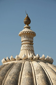 Mewar Prints: Fluted dome on Kumbhalgarh Fort, Kumbhalgarh, Rajasthan, India