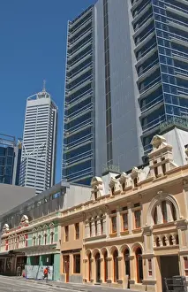 Images Dated 2029: Forest Place joining old and new buildings in downtown at Williams Street Perth