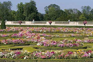 The formal gardens at The Palace of Versailles at Versailles in the department of Yvelines