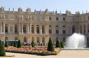 Formal gardens of The Palace of Versailles at Versailles in the department of Yvelines