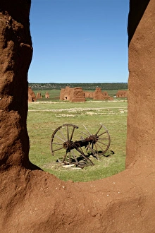 Wagon Prints: Fort Union, New Mexico, United States. National monument, Ft. Union was the largest