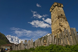 The fortified village of Ushguli, Svanetia, UNESCO World Heritage Site, Georgia