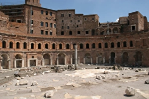Images Dated 9th August 2005: Forum of Trajan, attributed to the architect Apollodorus of Damascus. Trajans Market