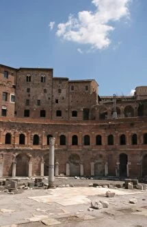 Images Dated 9th August 2005: Forum of Trajan, attributed to the architect Apollodorus of Damascus. Trajans Market