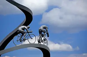 Images Dated 29th May 2008: France, Aire des Pyrenees. Tour de France monument between Tarbes and Pau (aka Le