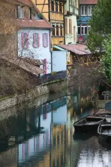 Images Dated 12th February 2005: FRANCE-Alsace (Haut Rhin)-Colmar: Half Timbered Houses of Petite Venise (Little Venice)