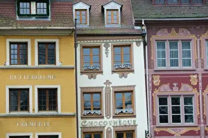 Images Dated 11th February 2005: FRANCE-Alsace (Haut Rhin)-Mulhouse: Detail of Buildings at Place de la Reunion