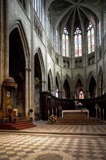 Images Dated 30th October 2010: France, Aquitaine Region, Gironde Department, Bordeaux, Cathedrale St-Andre cathedral